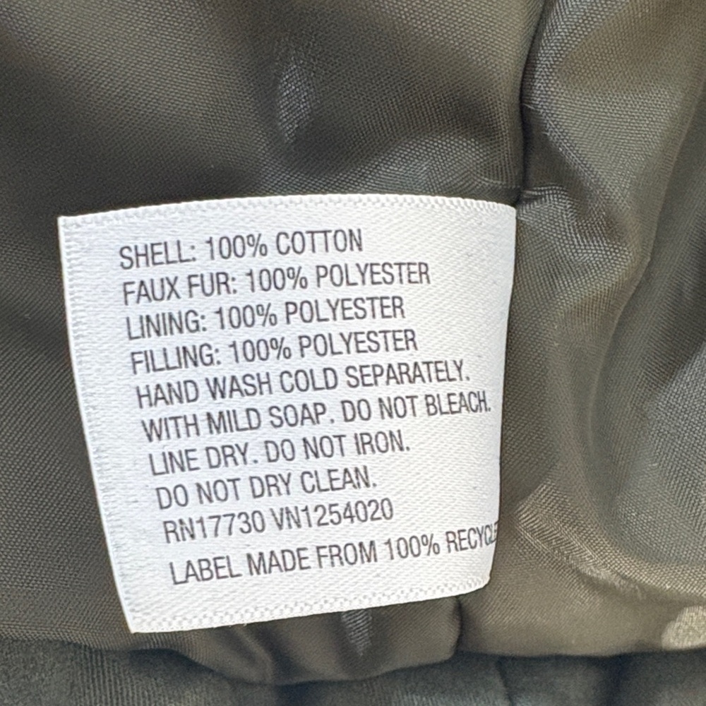 Mossimo Supply Co. Women's Olive Green Vest with Faux Fur Collar - Picture 8 of 10